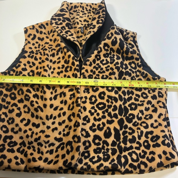 Ethyl women open front cropped Cardi sleeveless jacket sz mediums - Picture 4 of 5